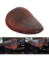 Alligator Motorcycle Leather Solo Driver Seat Base For Harley 48 Sportster XL883