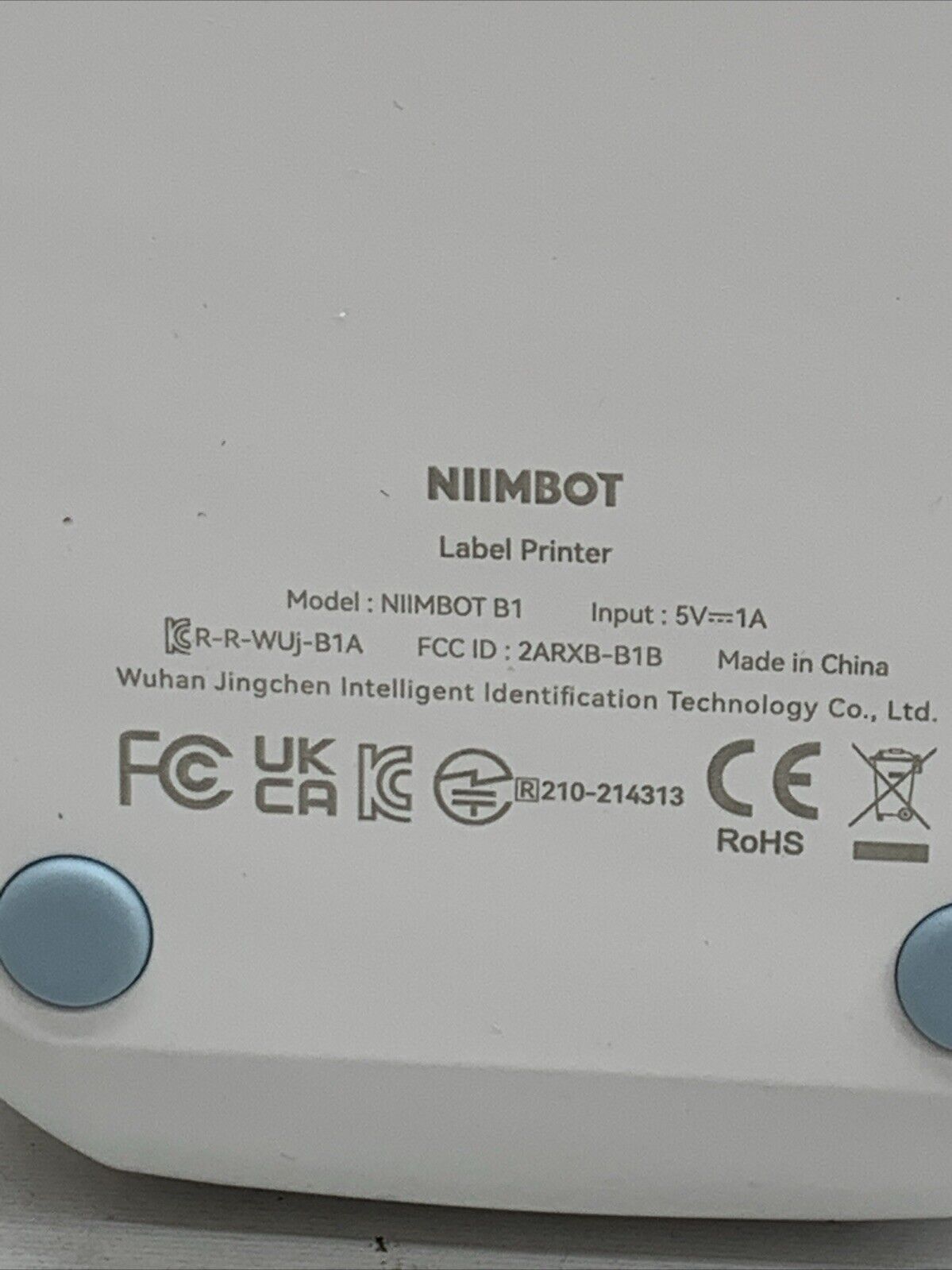 Nimbot B1 Label Printer Portable Pocket Label Maker Bluetooth BLUE/White for Off