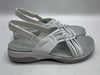 Skechers Womens Archfit Reggae Sport hometown White/Gray size 9 Open Toe Slip-on