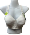 Vanity Fair 71500 Full Figure Wirefree Sports Bra Star White Size 42B Ultra-soft