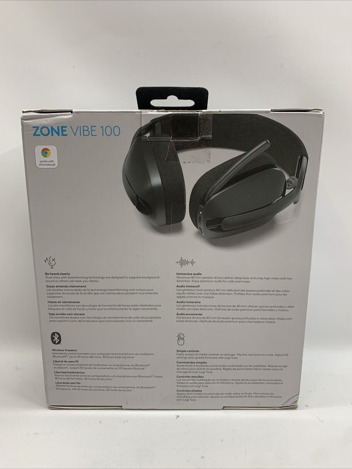 Zone Vibe 100 Wireless Headset 981-001 Wireless Over-the-ear Headphone Black