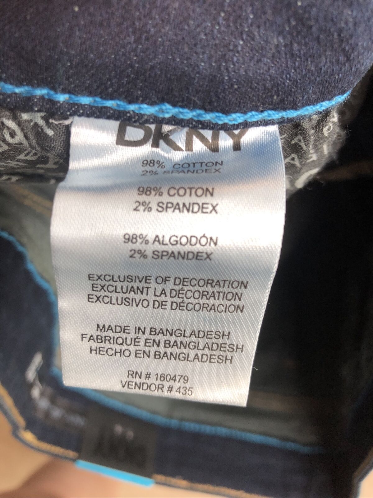 DKNY Men's Bedford Slim Fit Jeans in Blue Mountain Size 32x30 Long Pants 160479