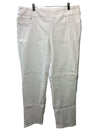 Ruby Rd. Key Item Stretch Denim Long Pants 99403-XF Size 16 White with Pockets