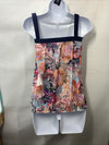 MAXINE OF HOLLYWOOD Floral Bandeau Tankini Tank Swim Top MW4DY66 Lined 16W