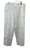 Ruby Rd. Women's Pull-on Solar Millennium Tech Super Stretch Pant Size 16w White