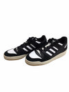 Adidas Forum Low CL Core Black Footwear White Cream White Shoes Size 14 Lace-up