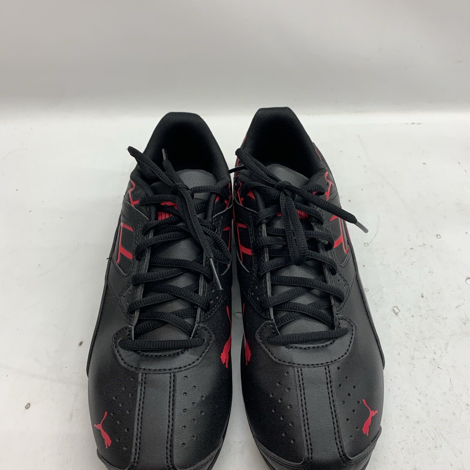 Puma Tazon 6 193611-01 Womens Black Red Athletic Shoes Size 9 Lace-up Sneaker