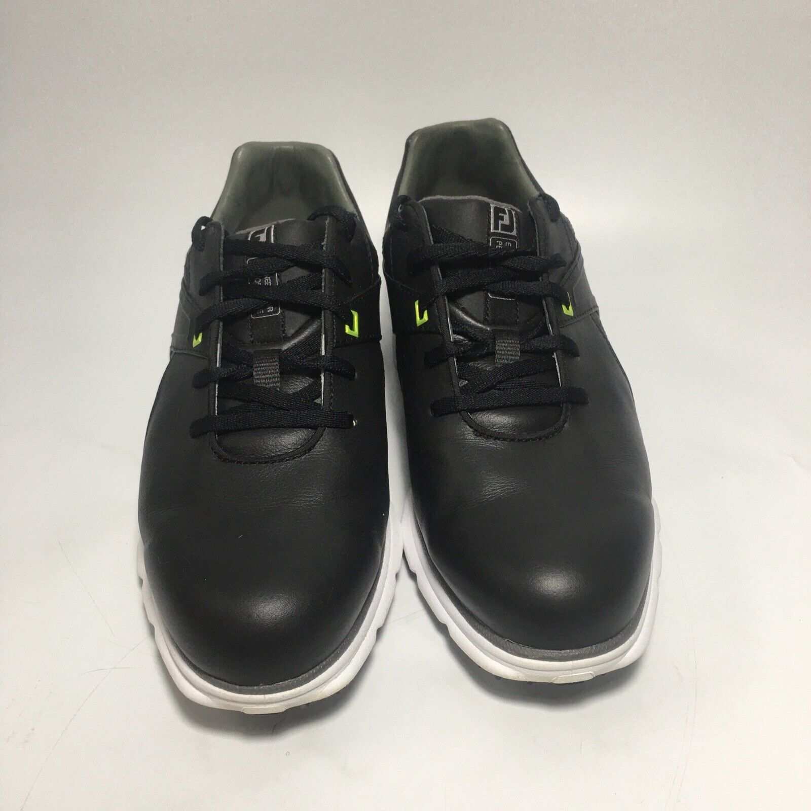 Footjoy Pro SL Men's Golf Shoes, Style #53813, Black and Lime Size 8W