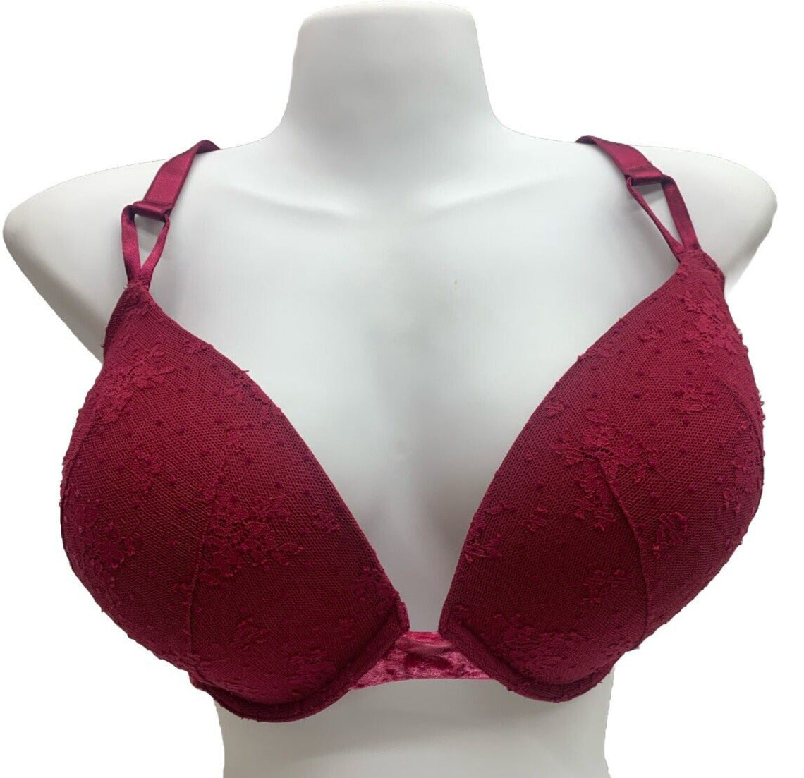 Victoria Secret Women's Push Up Bra ST11210824 Size 40DD Mauve Full Coverage