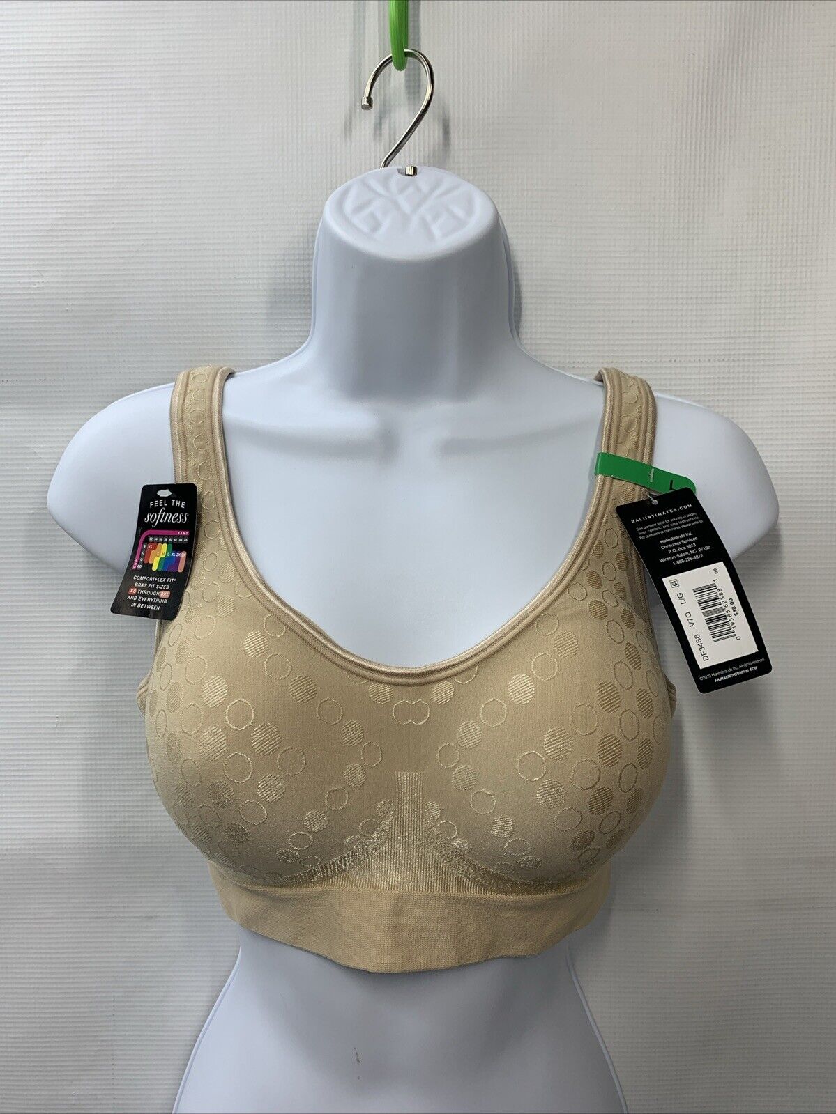 Bali Comfort Revolution ComfortFlex Fit Shaping Wirefree Bra Women Foam Size L