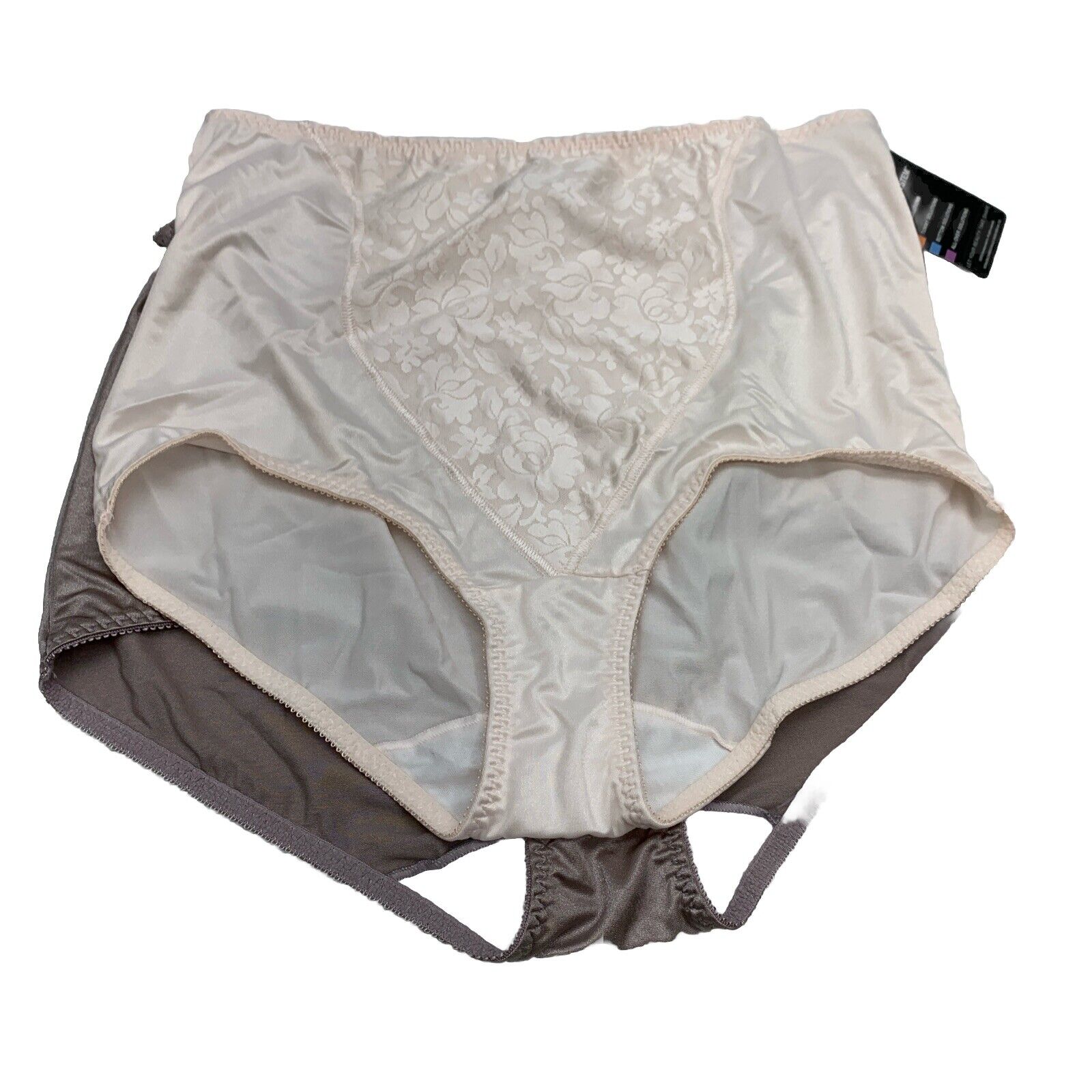 Bali Women's Lace Panel Shaping Brief Panties Size 2XL DFX372 Underwear - 2 Pack