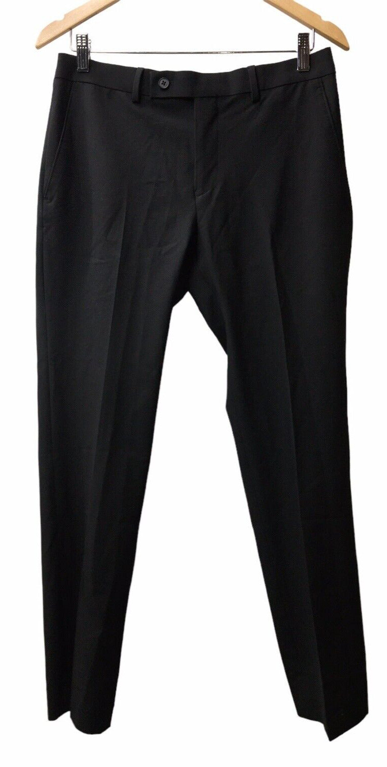 DKNY Men's Modern Fit Long Pants High Performance Suit Top Black Size 30Wx29L