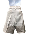 Nautica Men's White Classic Fit Stretch Flat Front Deck Zip-Fly Shorts Size 33W