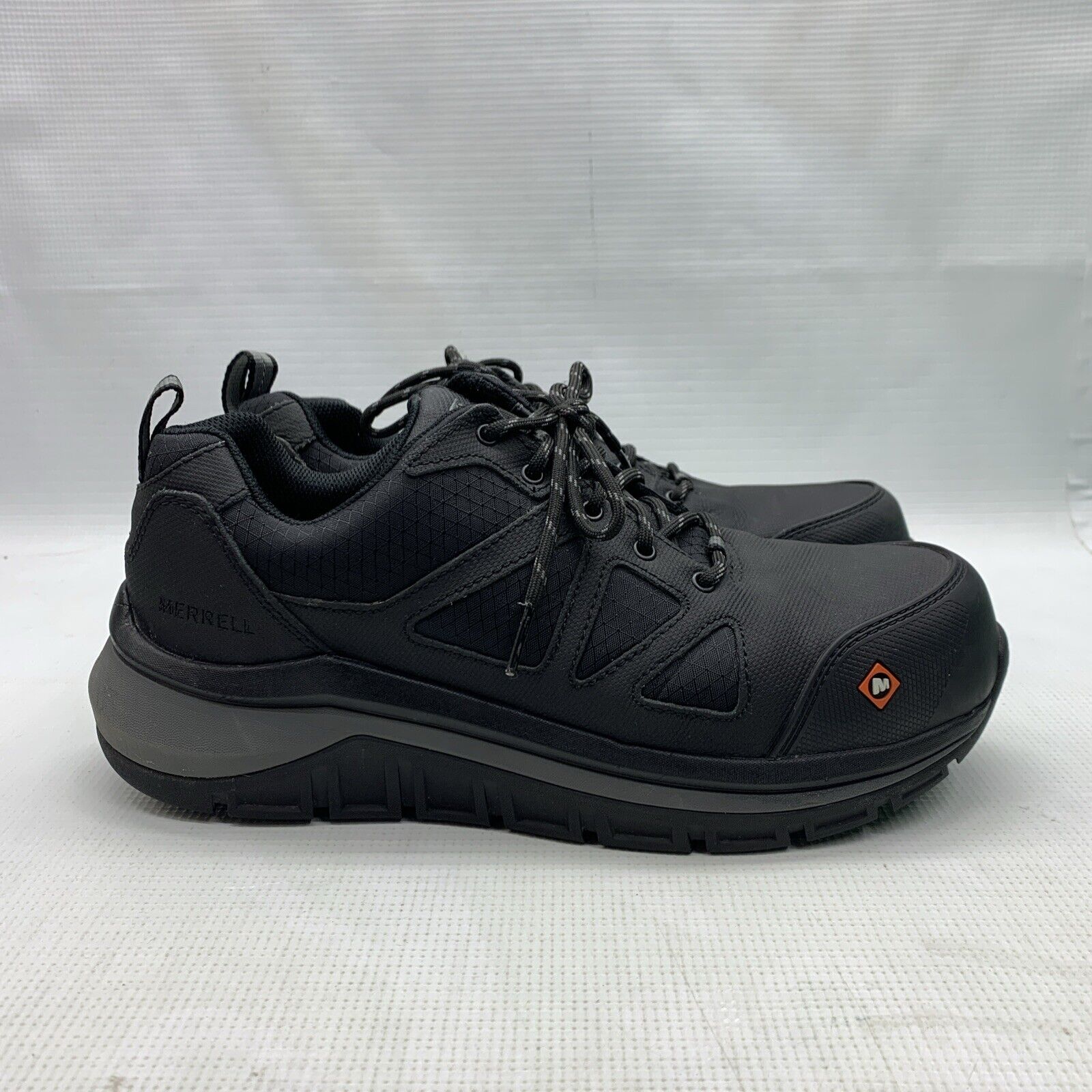 Merrell Men's Fullbench Speed Construction Shoe Size 8.5 Black Lace-up Sneaker