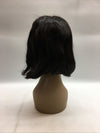 Dark Rich Brown Bob Style Wig Lace Front Straight Synthetic Short