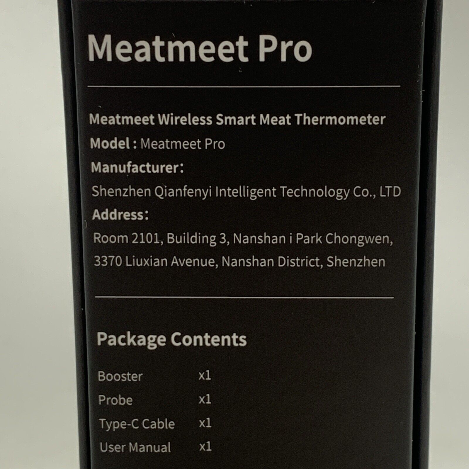 Pro Smart WiFi Wireless Meat Thermometer, Unlimited Range, Improved Black - USED