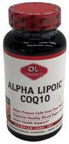 Olympian Labs Alpha Lipoic Coenyme COQ10 200 mg Heart Health Support 60 Capsule