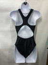 TYR Solid Spandex Maxback Women's Swimsuit Size 36 Swimwear One Piece Black