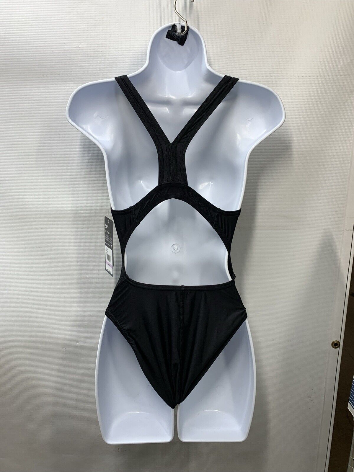 Women's Speedo Pro LT Supro A Swimsuit Size 6/32 One Piece Black 88191481001