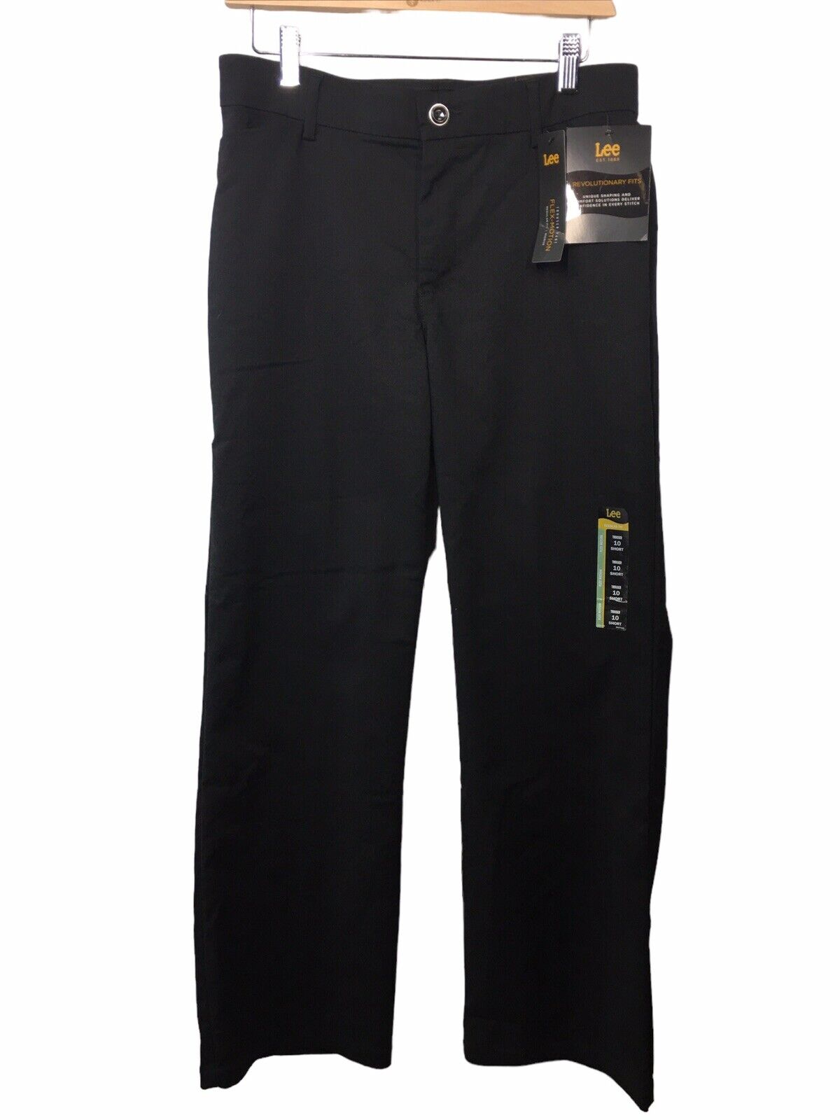 Lee Womens Ultra Lux Comfort Flex Motion Trouser Pant Black 10 Short MC-7301836