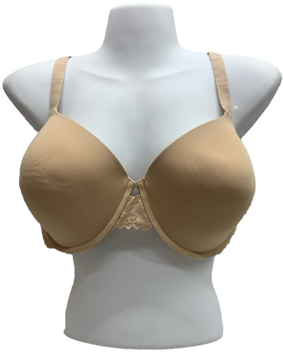 Maidenform One Fab Fit Full Coverage Racerback Underwired Bra 38D Beige DM7549