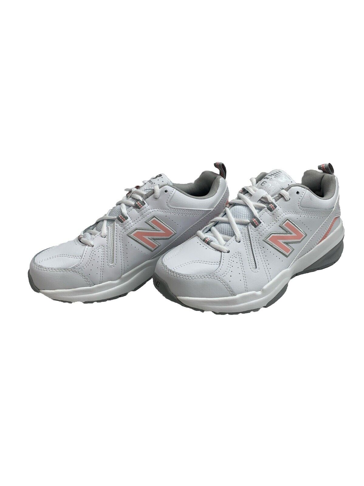 New Balance Women's Training Shoes WX608WP5 White/Rose Size 9W Lace-up Sneaker