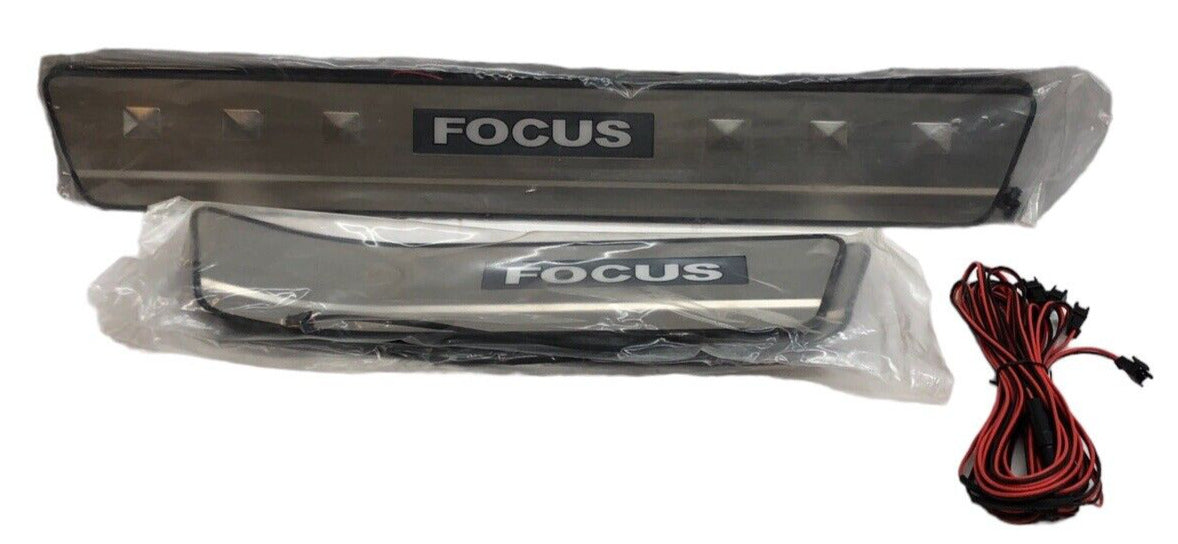 For Ford Focus Car Accessories Door Sill Scuff Plate Guard Protector Trim Strip