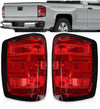 Board Road LED Tail Lights Assembly 12V Red For 2014-2018 Chevy Silverado 1500