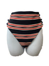 La Blanca Women's Blue Sailor Stripe Bikini Bottom Swimwear Underwear Size 10