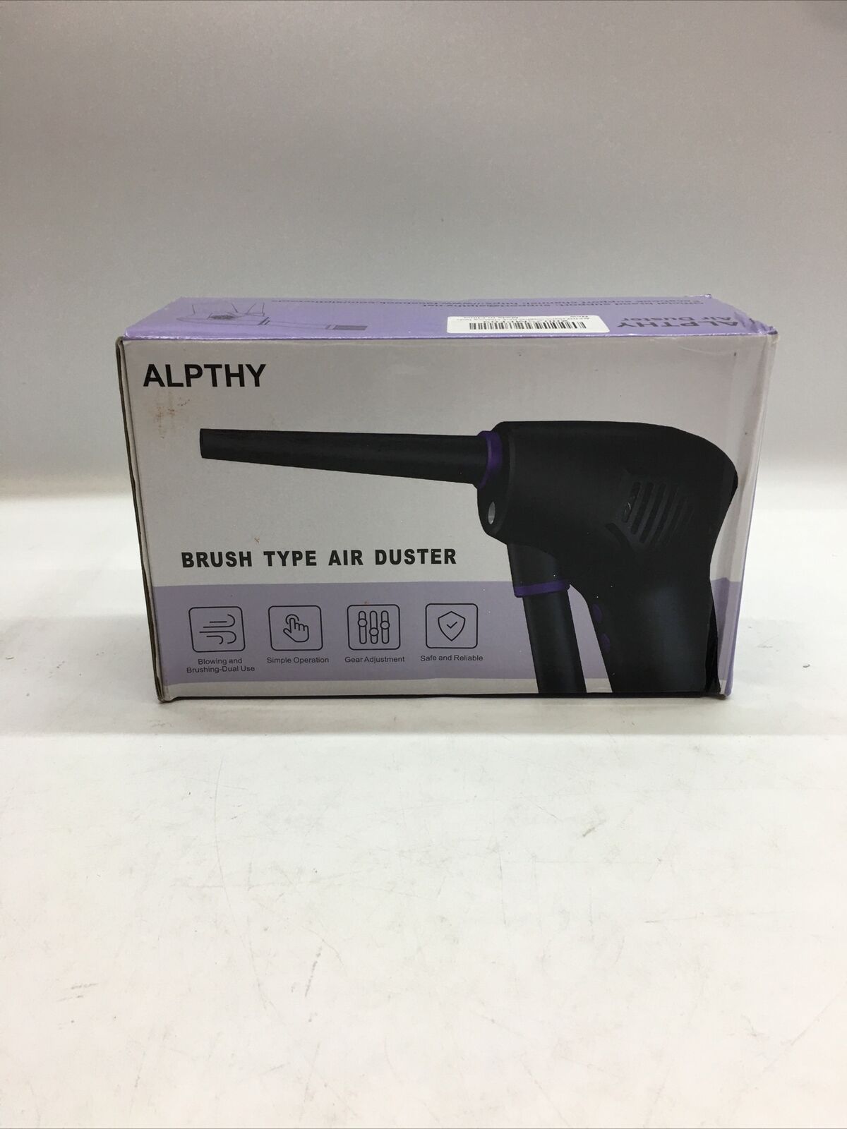 ALPTHY Brush Type Air Duster Black -  OPEN BOX