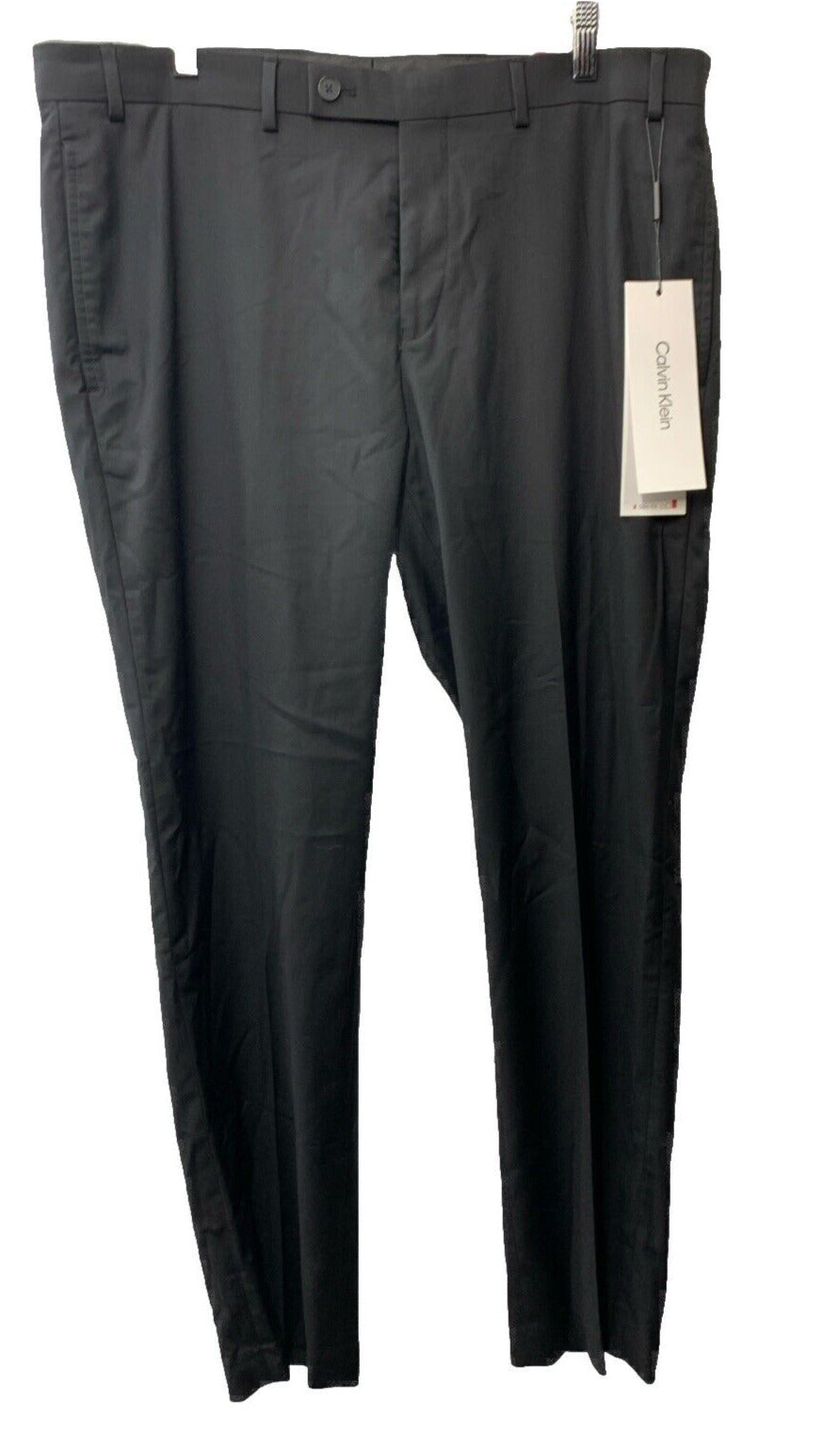 Man's Pants Calvin Klein Men Slim Fit Long Dress Pant JMROPJJX0001 Black 36Wx30L