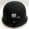 Half Shell Dull Black Hawk Motorcycle Plain Helmet DOT Approved - CH-627 No.218