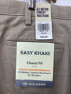 Dockers Easy Khaki Classic Fit No Wrinkles Long Pant Deep Pockets Size 42x30