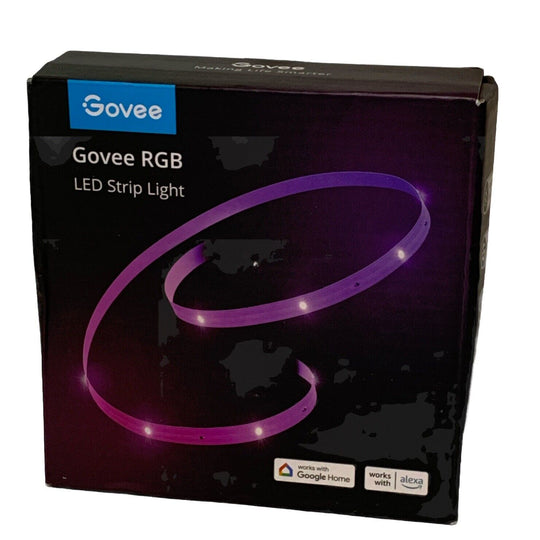 Govee Smart Wifi LED Strip Lights, 50Ft RGB Led Strip Lighting Work with Alexa