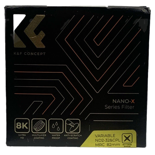 K&F Concept Nano X Series 82mm Variable ND2-32 & CPL  Mrc Filter Waterproof