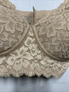 Maidenform Pure Comfort Lightly Lined Convertible Lace Bralette Beige Size 38C