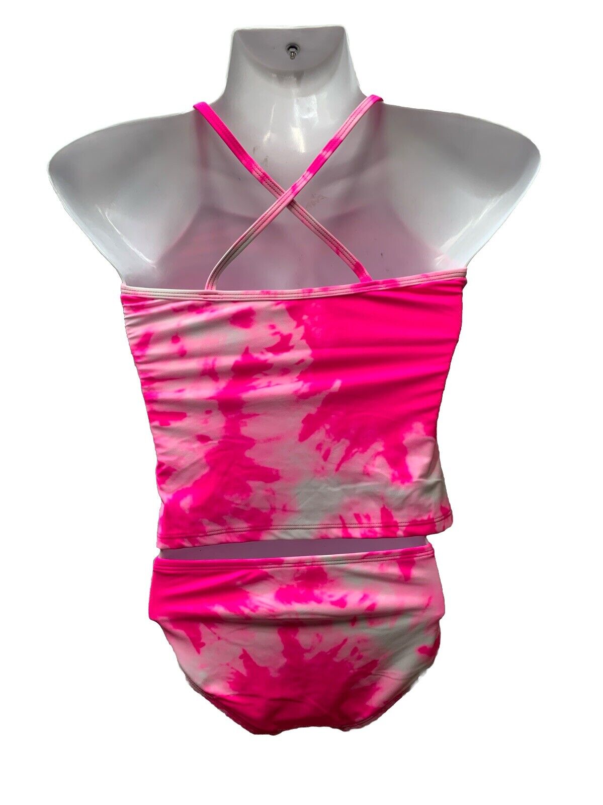 Kanu Surf Girls Beach Girl Sport Two- Piece UPF 50+ Banded Tankini Pink Size 10