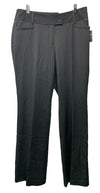 Rafaella Women's Flat Front Active Waistband Golf Pant Classic Fit Size 10 Black