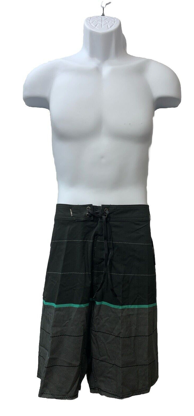 O’Neill Hyper Freak Spatial Board Shorts Size 38 Men’s Black & Green SU1106019X