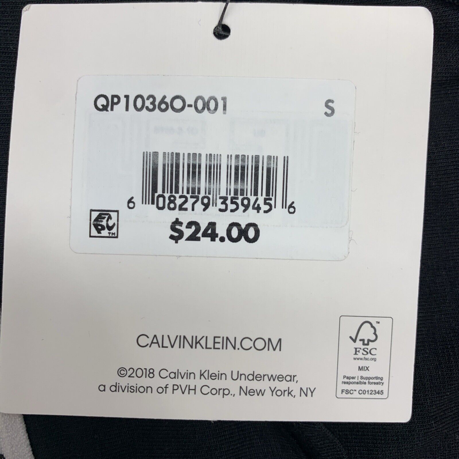 Calvin Klein Women's Carousel Logo Bralette Bra QP10360-001 Size S Black Pull-on