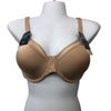 Bali Womens Bras Beige Size 34 DD Underwire Mesh-Inset Full Coverage Opaque Bra