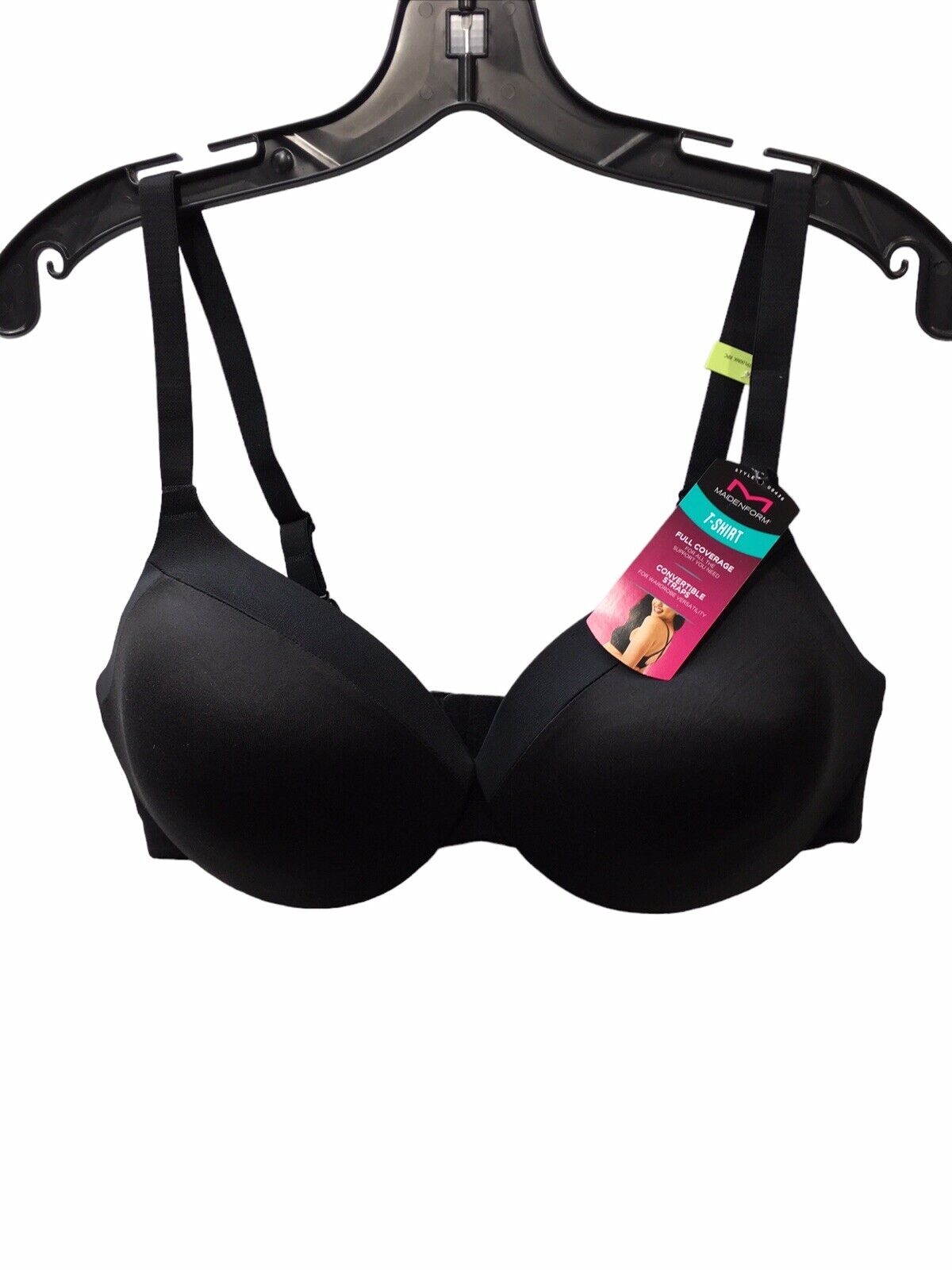 Maidenform Comfort Devotion Cushion T-Shirt Underwire Bra Size 42B Black 09436