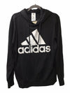 Adidas Hooded Logo Sweatshirt IC0440 Long Sleeve Black Hoodie Jacket Size Large