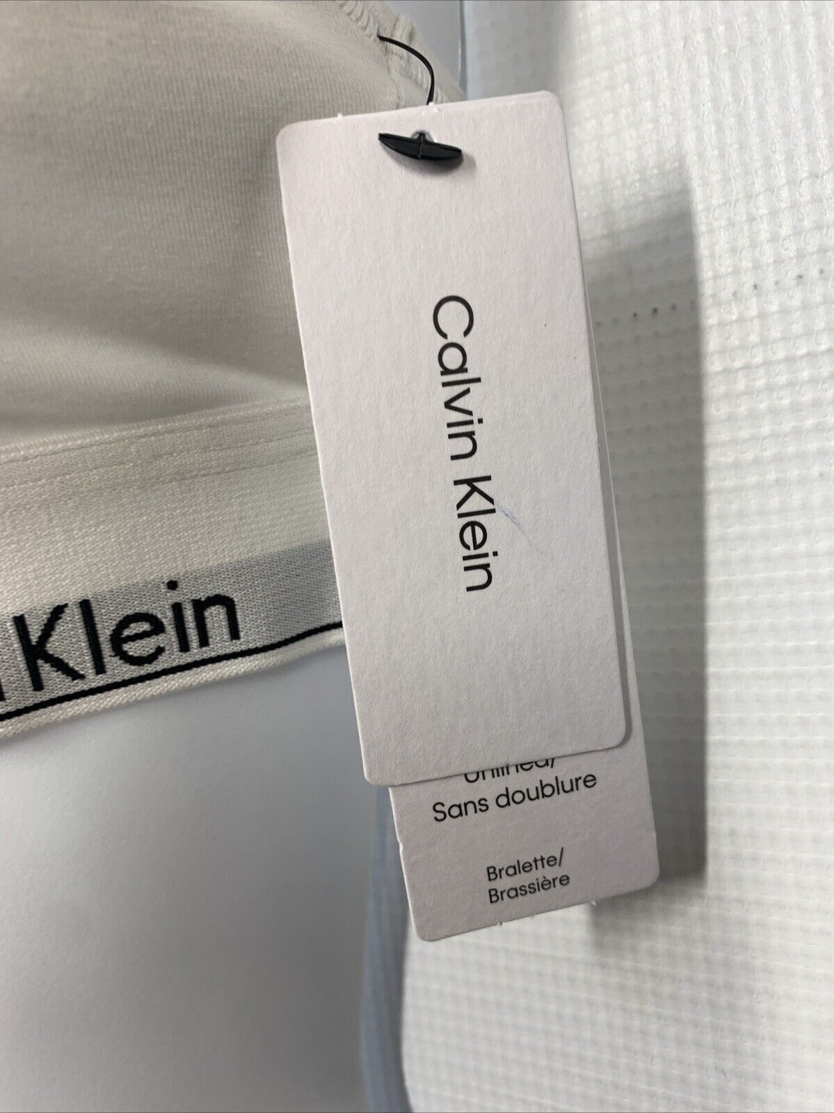 Calvin Klein Women Modern Cotton Unlined Wireless Bralette Small F3785-100 White