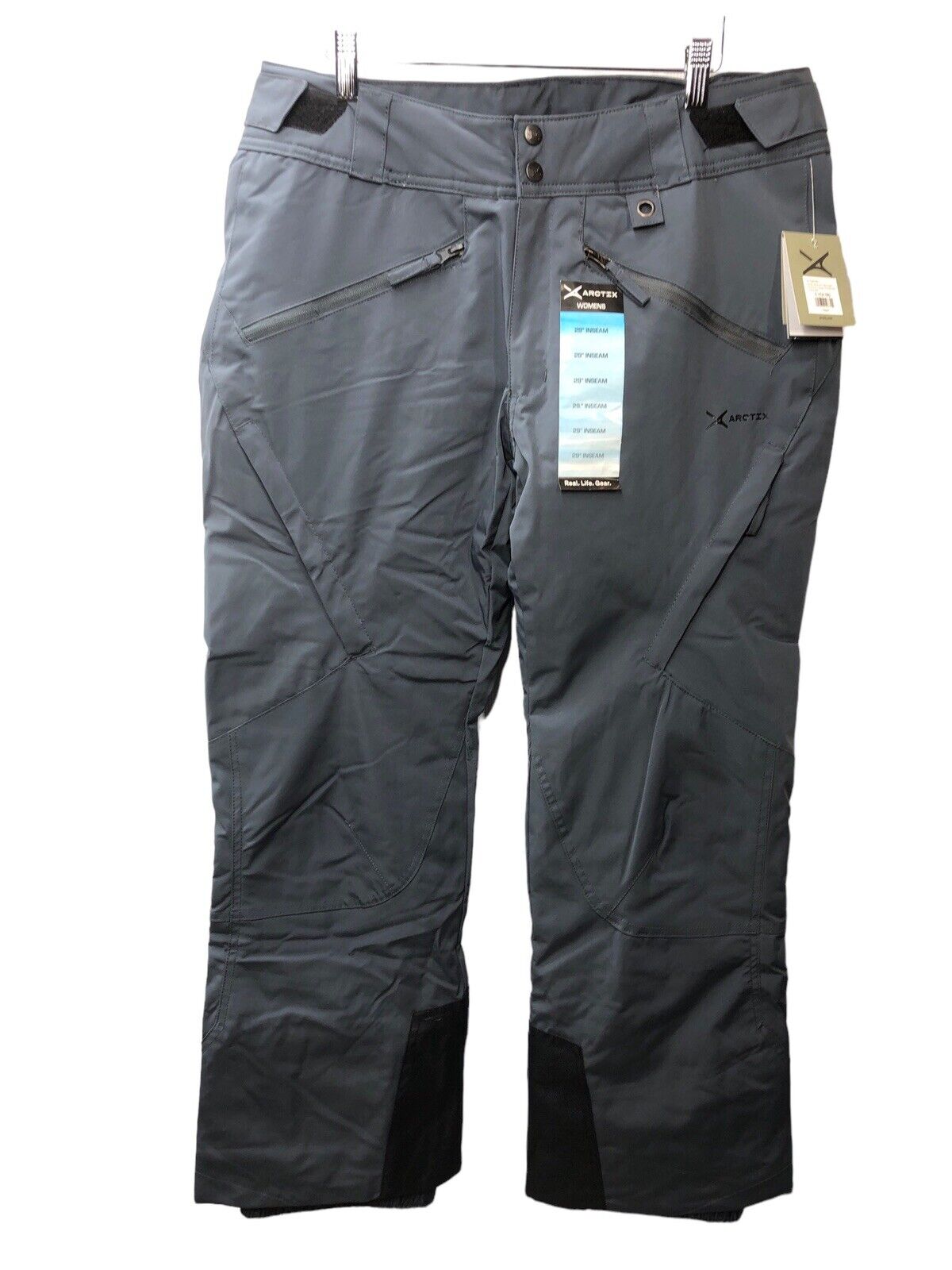 Arctix Women's Mountain Premium Cargo Snowboard Pants 41529-09 Large 12-14 Gray