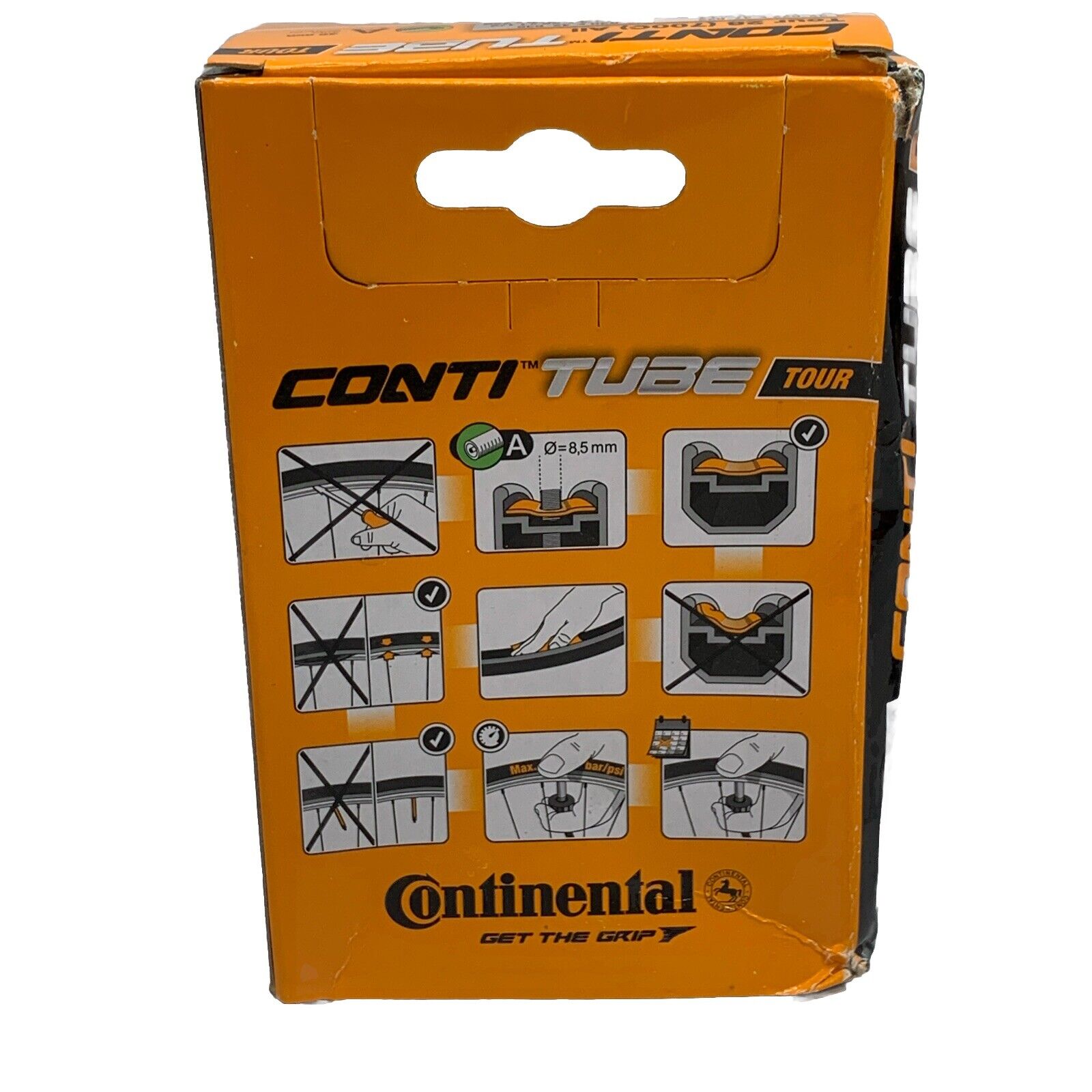 Continental Tube Tour 28 (700C) All 40MM Inner CONTINENTAL 0182001 - 4 Pack