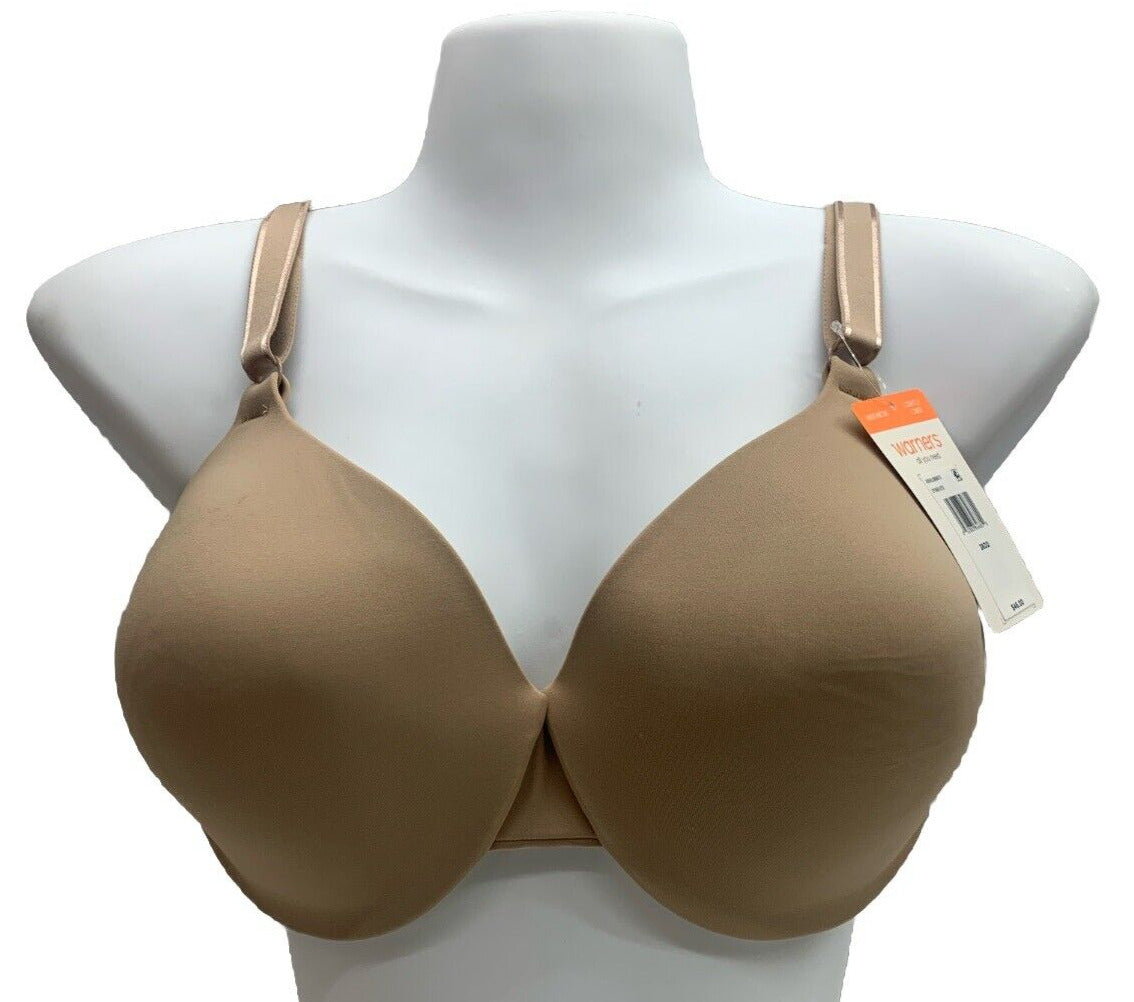 Women's Cushioned Underwire Lightly Lined T-Shirt Bra 1593, Toasted Almond, 36DD