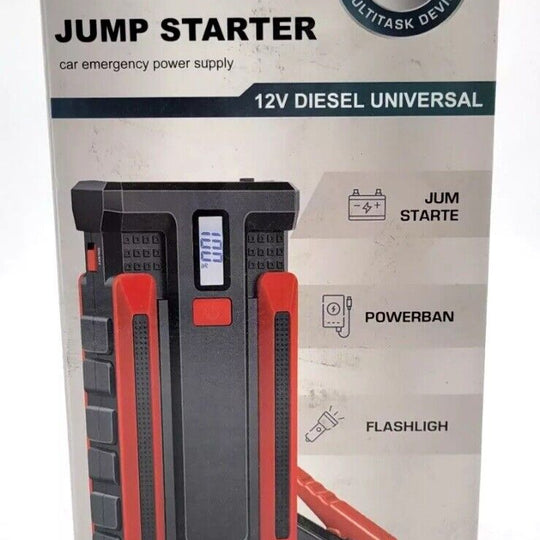 Scatach Jump Starter Car Emergency Power Supply 12V Diesel Universal Black/Red