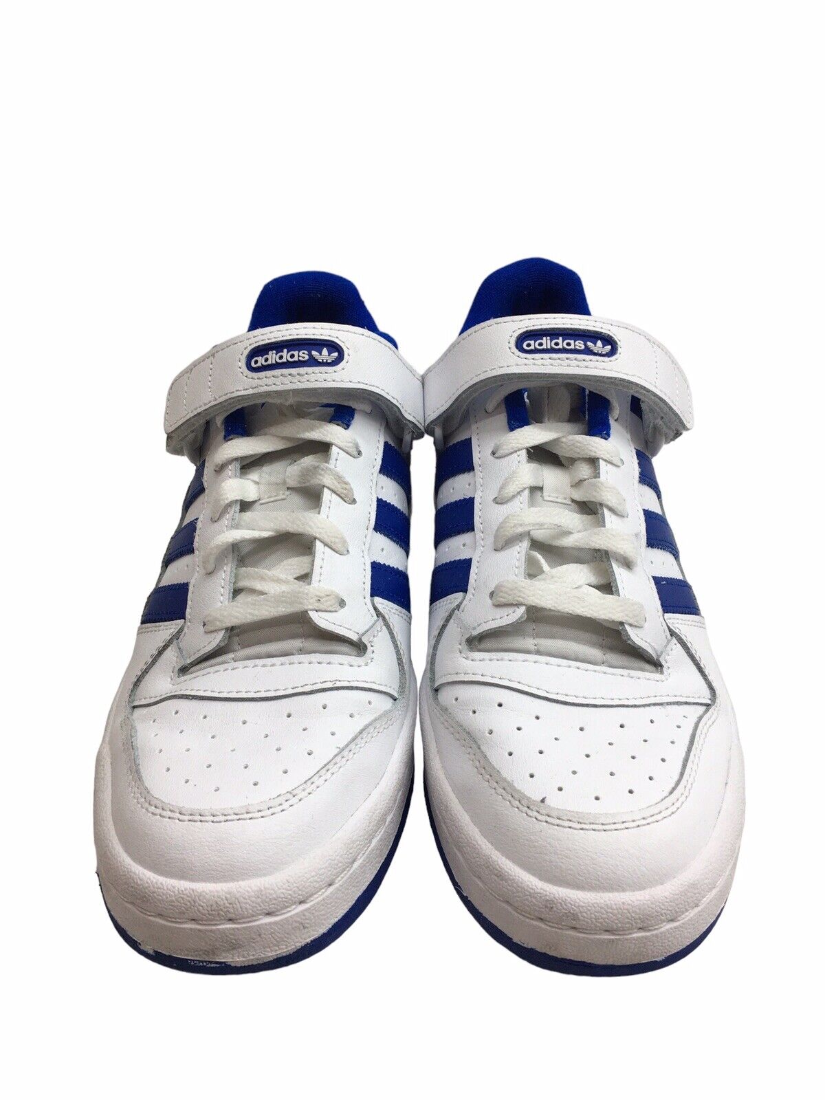 Adidas Men's Forum Low Shoes Sneakers FY7756 Leather Shoes White Blue Size 10.5