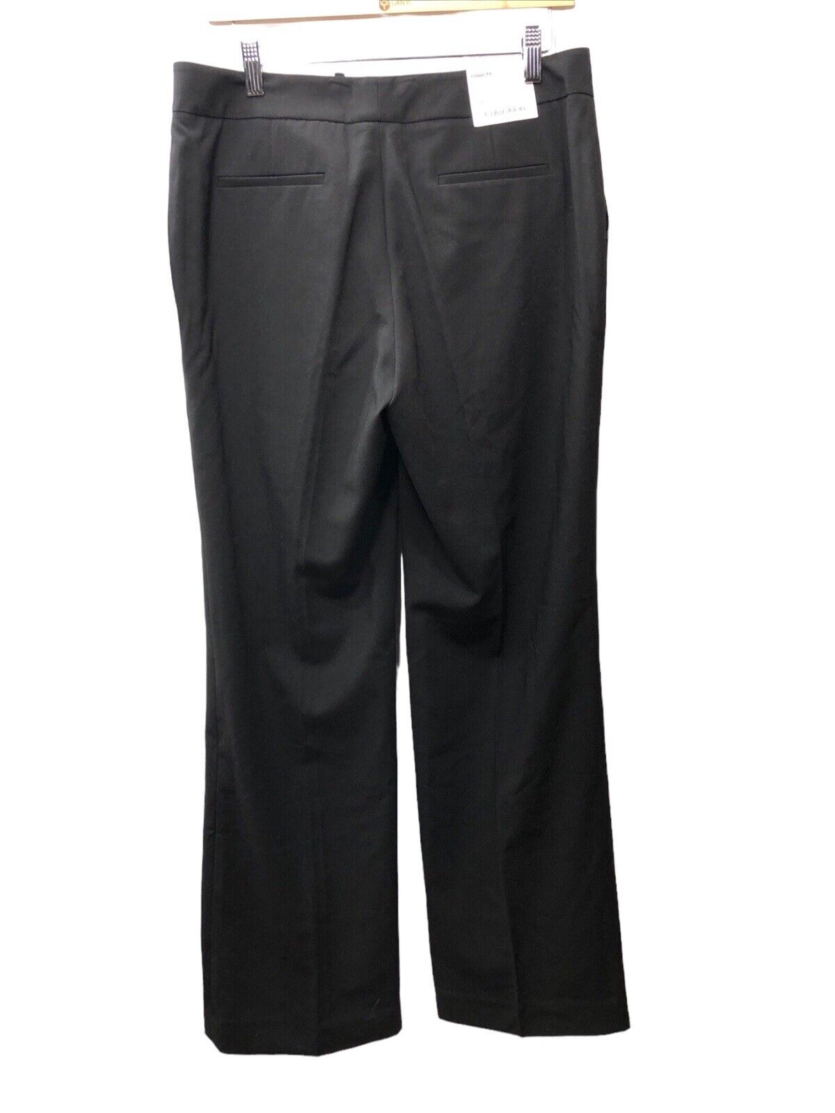 Calvin Klein Straight-Leg Classic Business Casual Long Pants for Women 8 Black